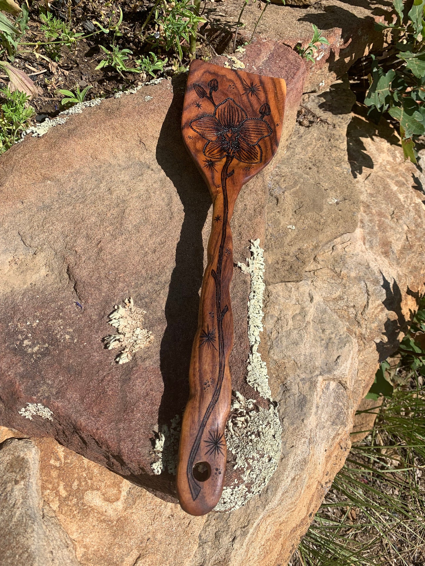 Orchid Wooden Spatula
