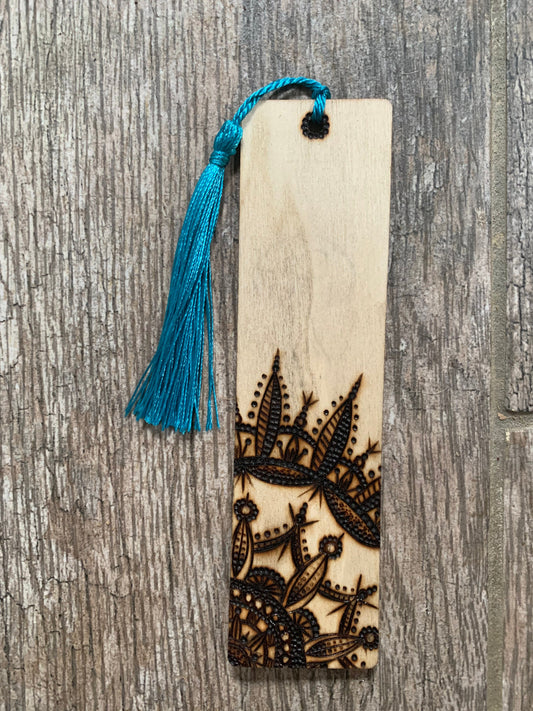 Mandala wooden bookmark